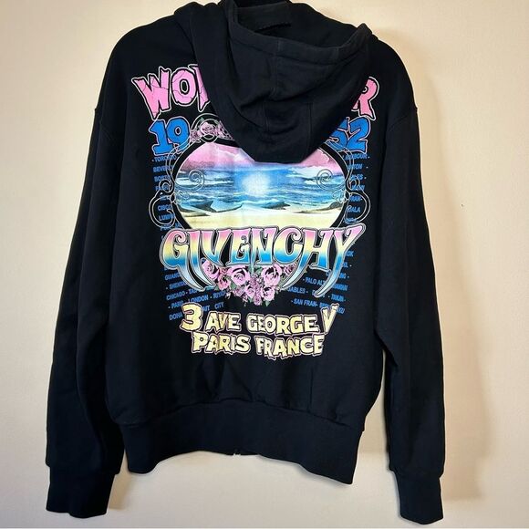NWT Givenchy Givenchy World Tour cotton fleece hoodie small - Picture 1 of 9